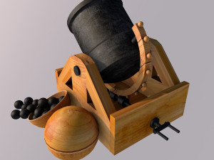 mortar - leonardo da vinci Modèle 3D