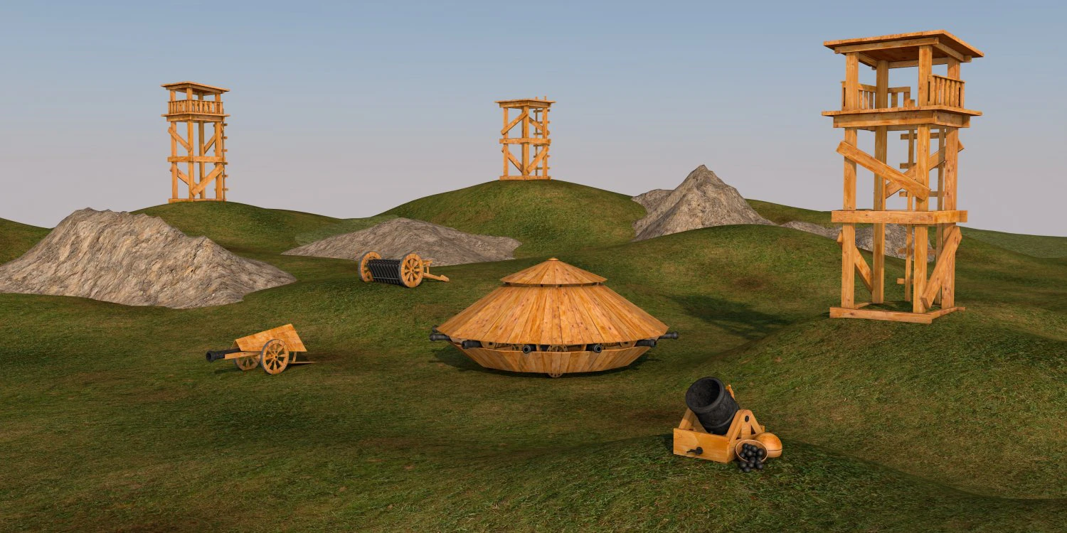 машина - Леонардо да Вінчі 3D Модель .c4d .max .obj .3ds .fbx .stl .blend 