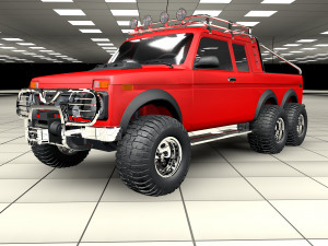vaz niva offroad pack 3D Model