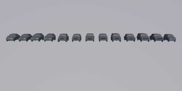 vaz collection 13 cars 3D Model .c4d .max .obj .3ds .fbx .stl .blend 