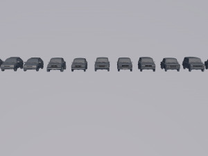 vaz collection 13 cars 3D-Modell