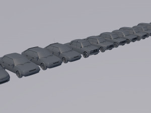 vaz collection 13 cars 3D Model