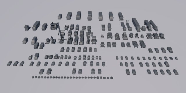 cars collection 3D 模型 .c4d .max .obj .3ds .fbx .stl .blend 
