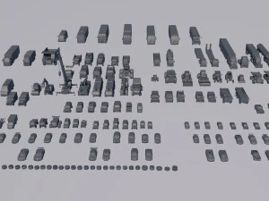 cars collection 3D Model