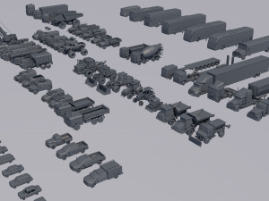 cars collection 3D 模型
