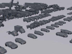 cars collection 3D 模型