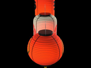 Japanese Lantern 3D Model