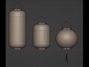 Japanese Lantern 3D Model