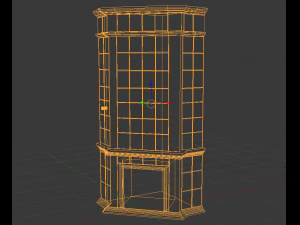 old furnace - fireplace 3D Model