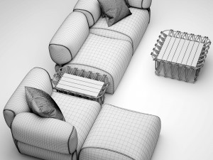 butterfly bt007 sofa bb italia Modelo 3D