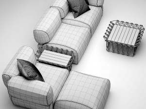 butterfly bt007 sofa bb italia Modelo 3D