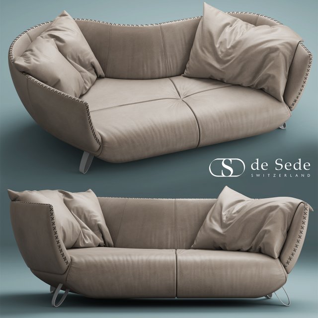 desede ds-102 sofa 3D Модель .c4d .max .obj .3ds .fbx .stl .blend 