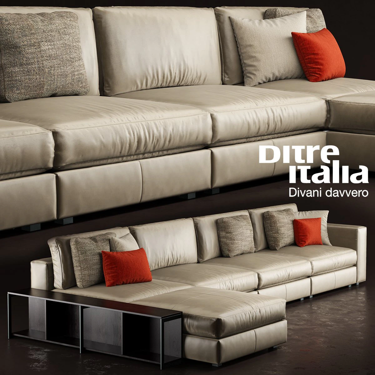 sofa ditre italia urban 3D Model .c4d .max .obj .3ds .fbx .stl .blend