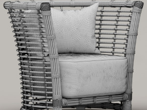 varaschin tonkino sofa and armchair Modèle 3D