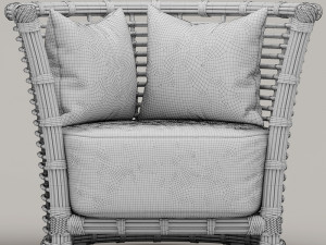 varaschin tonkino sofa and armchair Modèle 3D