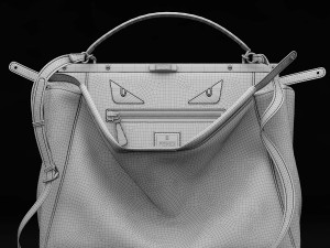 fendi bags peekaboo 3D 모델