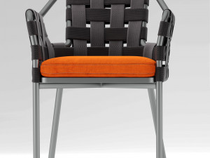 varaschin obi chair and natuzzi table Model 3D