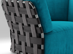varaschin obi sofa and armchair 3D 모델