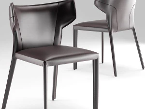 chair and table natuzzi pi greco omega 3D Model