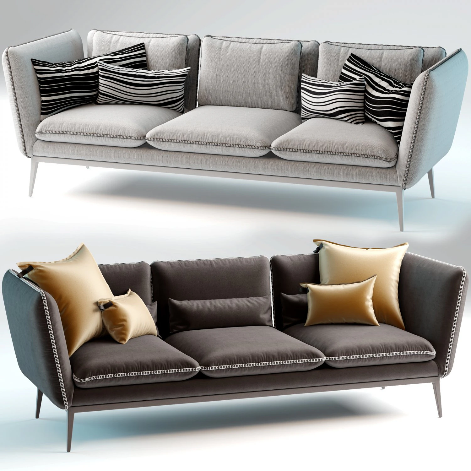 sofa 3D Model .c4d .max .obj .3ds .fbx .stl .blend 