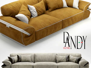 dandy sofa mod limousine 3D Model