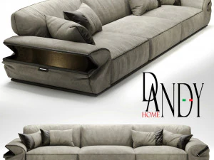 dandy sofa mod limousine 3D Model