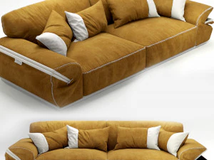 dandy sofa mod limousine 3D Model