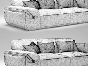 dandy sofa mod limousine 3D Model