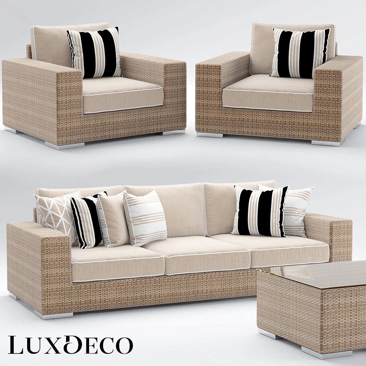 riviera outdoor collection 3D Model .c4d .max .obj .3ds .fbx .stl .blend