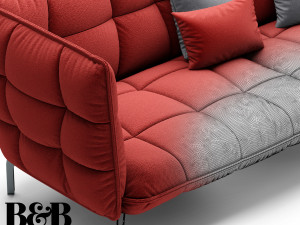husk sofa bb italia 261 3D Model