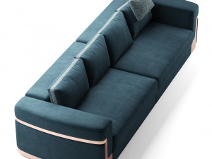 fendi ray sofa Modello 3D