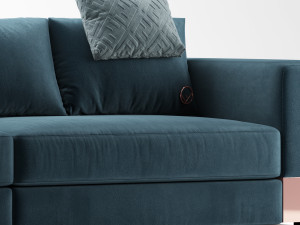 fendi ray sofa Modello 3D