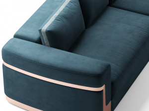 fendi ray sofa Modello 3D