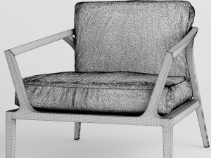 roche bobois echoes armchair Modelo 3D