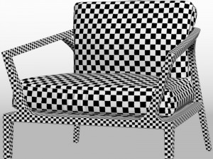 roche bobois echoes armchair Modelo 3D