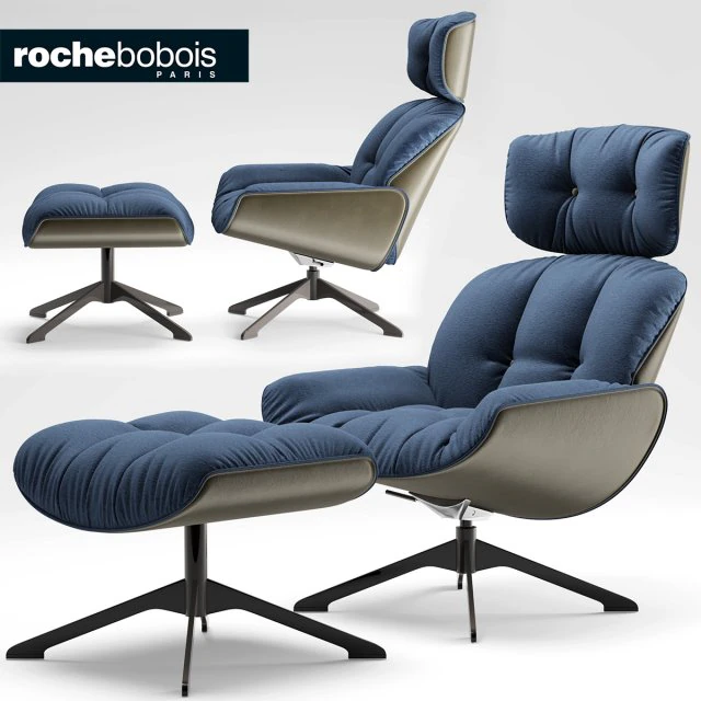 poltrona roche bobois vita tranquilla Modello 3D .c4d .max .obj .3ds .fbx .stl .blend 