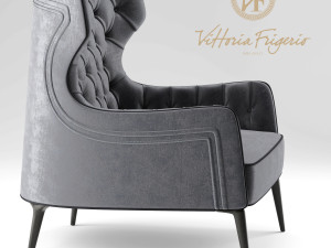 armchair vittoria frigerio piola bergere 3D Модель