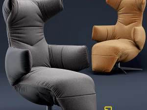 आर्मचेयर लिओलक्स सफीरा 3D मॉडल
