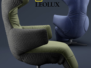 armchair leolux saphira Modèle 3D