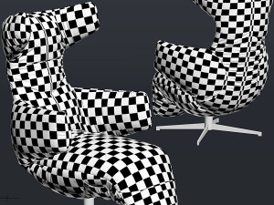 armchair leolux saphira Modèle 3D