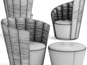 armchair sogood jori 3D 模型