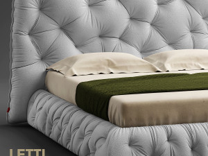 impunto bed pianca Model 3D
