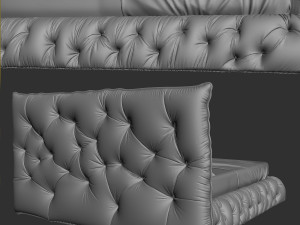 impunto bed pianca Model 3D