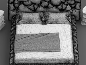 impunto bed pianca Model 3D
