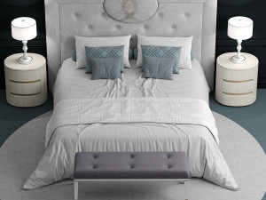 fendi cameo maxi bed 3D 모델