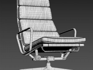 vitra soft pad chair 3D Модель