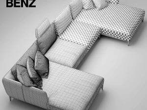 sofa rolf benz scala 3D Model
