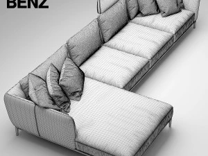 sofa rolf benz scala 3D Model