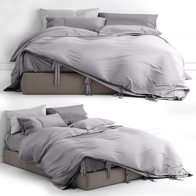 inscoolgifts bed 3D Model .c4d .max .obj .3ds .fbx .stl .blend 