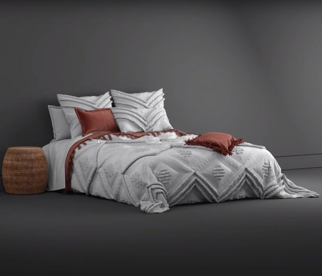 photorealistic bedding adairs australia 3D मॉडल .c4d .max .obj .3ds .fbx .stl .blend